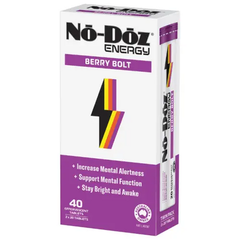 No-Doz Energy Berry Bolt 2 x 20 Effervescent Tablets