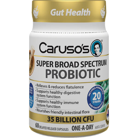 Caruso's Super Broad Spectrum Probiotic 60 Delayed Release Capsules