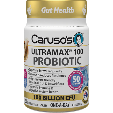 Caruso's Ultramax 100 Probiotic 30 Delayed Release Capsules