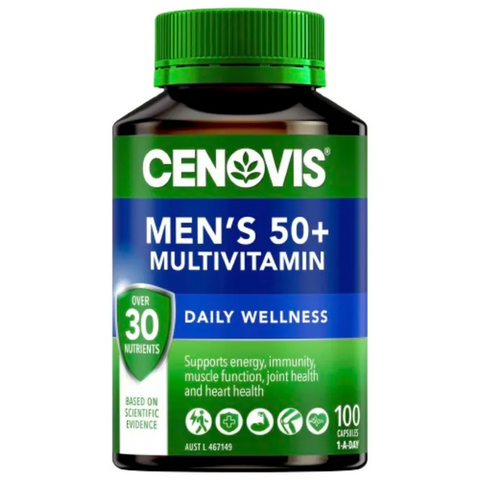 Cenovis Men's 50+ Multivitamin Daily Wellness 100 Capsules