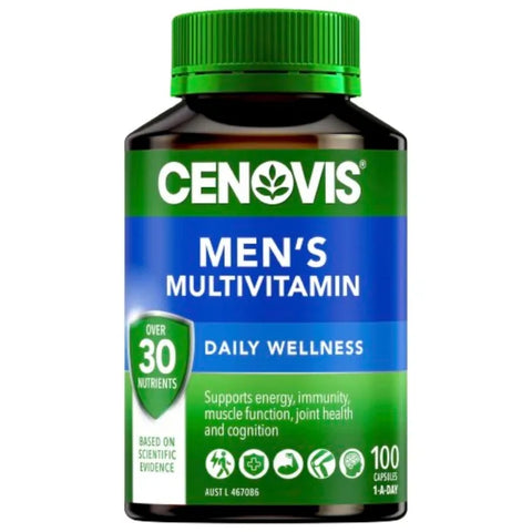 Cenovis Men's Multivitamin Daily Wellness 100 Capsules