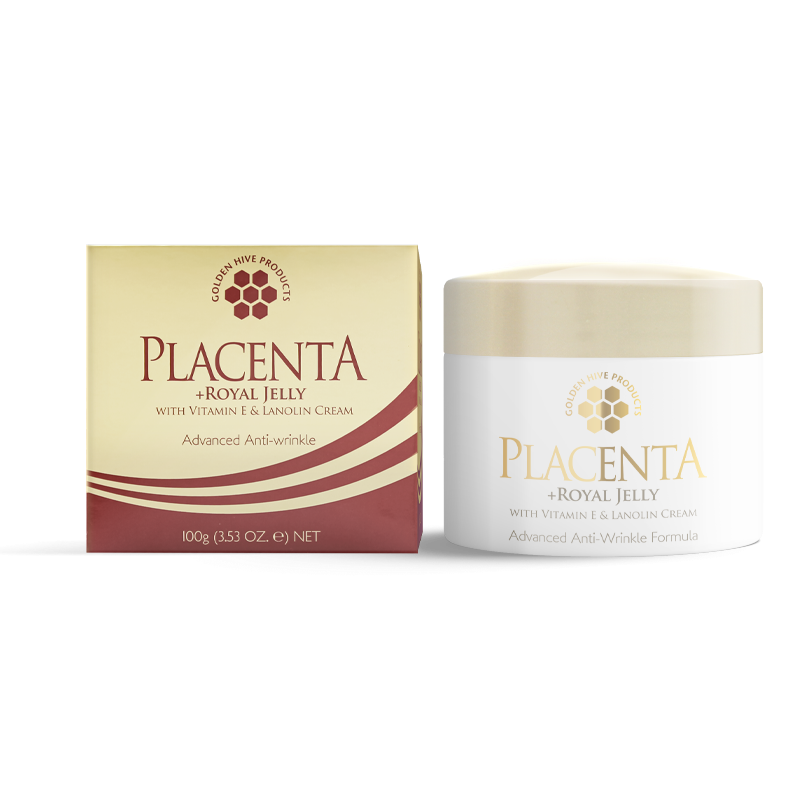 Golden Hive Placenta & Royal Jelly With Vitamin E & Lanolin Cream 100g
