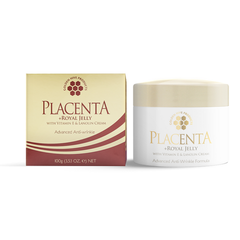 Golden Hive Placenta & Royal Jelly With Vitamin E & Lanolin Cream 100g