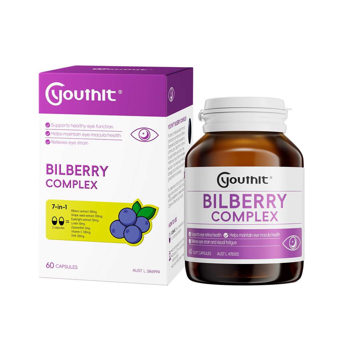 Youthit Bilberry Complex 60 Soft Capsules