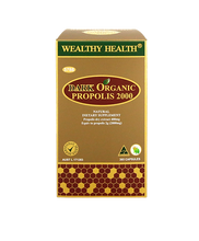 Load image into Gallery viewer, Wealthy Health Dark Organic Propolis 2000mg 365 Capsules