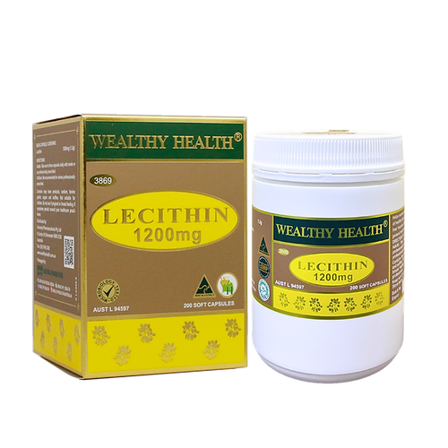 Wealthy Health Lecithin 1200mg 200 Capsules