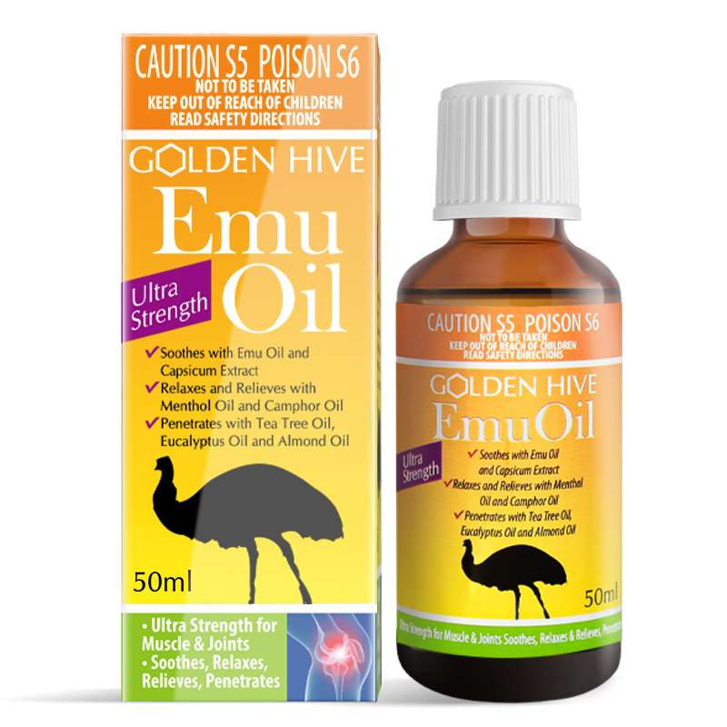 Golden Hive Ultra Strength Emu Oil 50mL