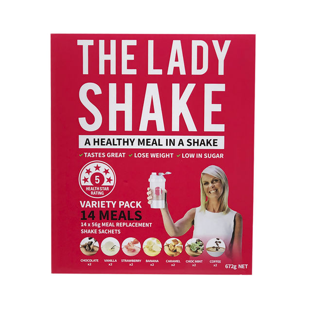 The Lady Shake Meal Replacement Variety 56g x 14 Pack