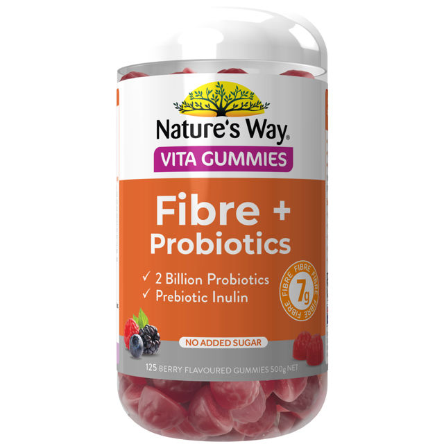 Nature's Way Vita Gummies Fibre + Probiotics 125 Gummies