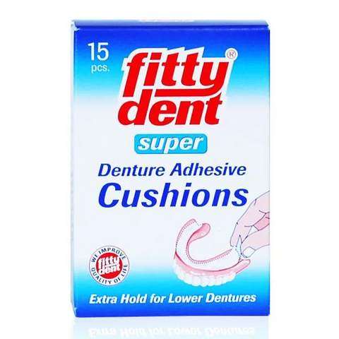 FittyDent Denture Adhesive Cushions 15 Packs