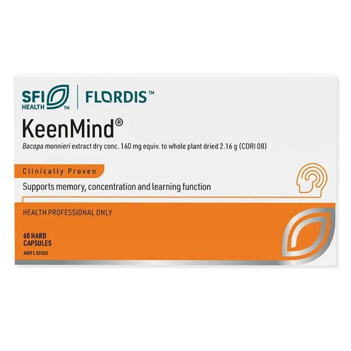 Flordis KeenMind For Brain Health (Bacopa) 60 Hard Capsules