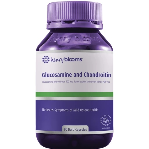 Henry Blooms Glucosamine 500mg & Chondroitin 400mg 90 Capsules