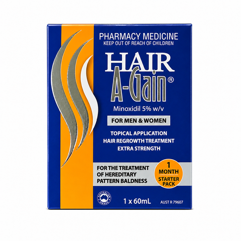 Hair A-Gain Hair Regrowth Treatment for Men & Women 1 Month Starter Pack 60mL (S2) (Limit of ONE per Order) (Copy)