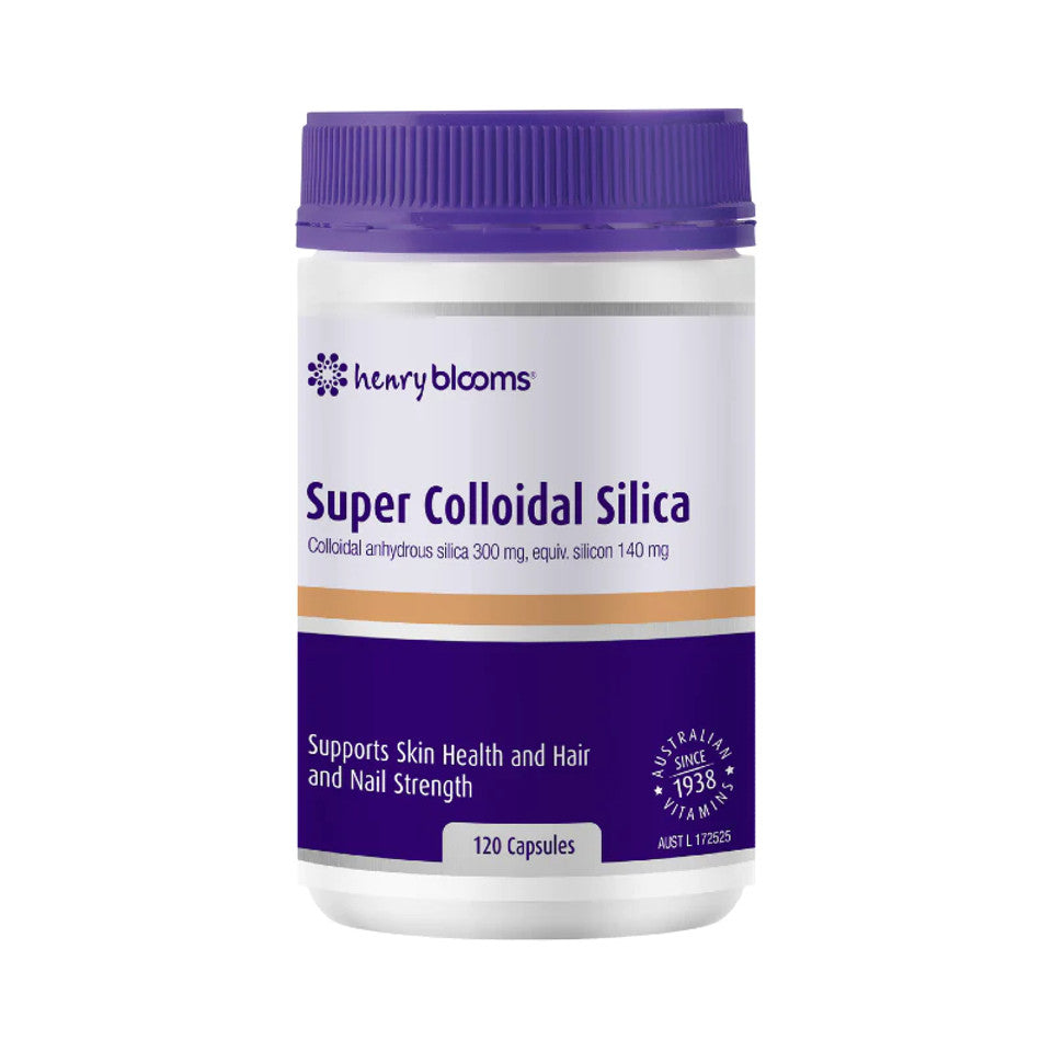 Henry Blooms Super Colloidal Silica 300mg 120 Hard Capsules