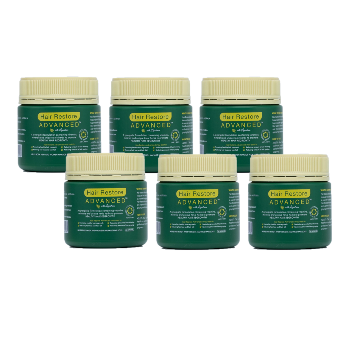 Hair Restore Advanced 6 x 60 Capsules - Special Bundle