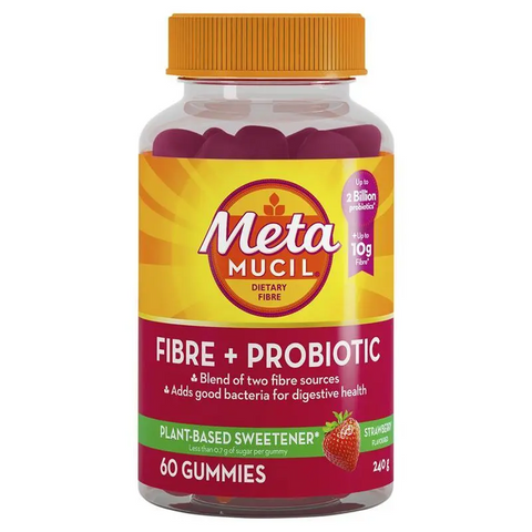 Metamucil Fibre + Probiotic Gummies 60 Pack