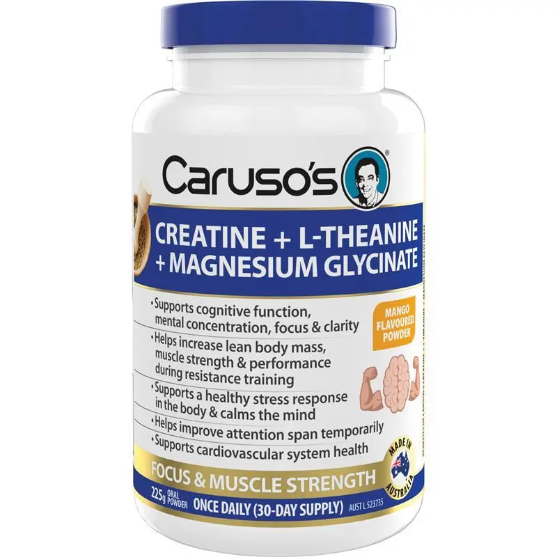 Caruso's Creatine + L Thean + Mag-Gly Powder 225g