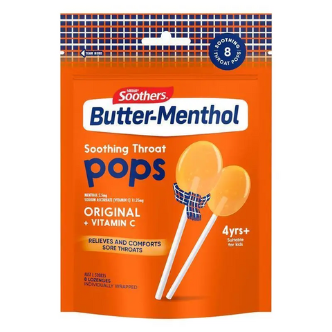 Nestle Buttermenthol Soothing Throat Pop 8 Pack