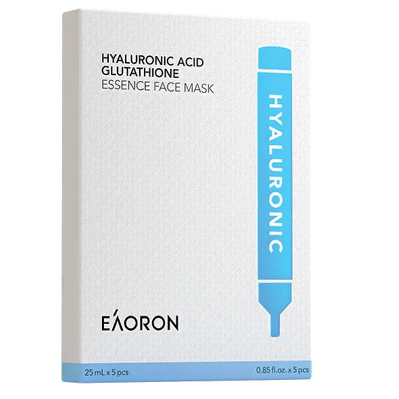 EAORON Hyaluronic Acid Glutathione Essence Face Mask 25mL x 5 Piece