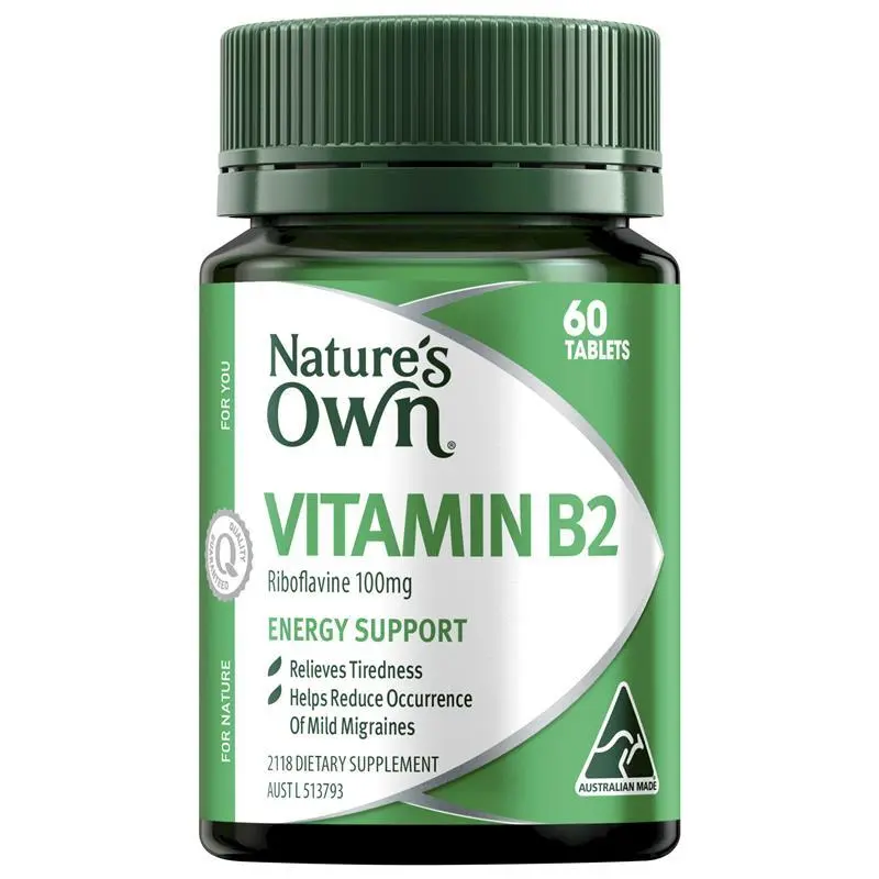 Nature's Own Vitamin B2 100mg 60 Tablets