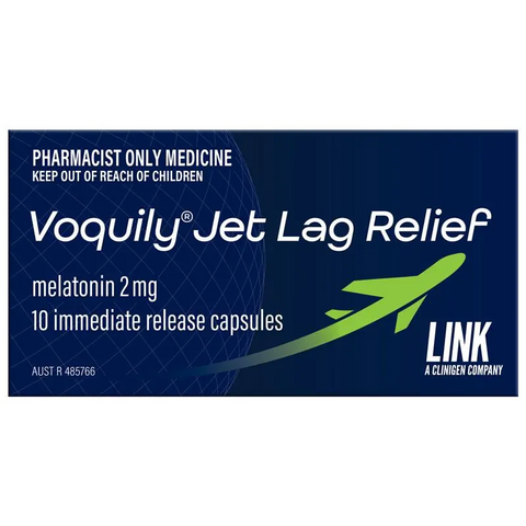 Voquily Jet Lag Relief Melatonin 2mg 10 Capsules (S3) (Limit of ONE per Order)