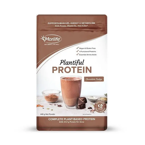 Morlife Plantiful Protein - Chocolate Fudge 440g
