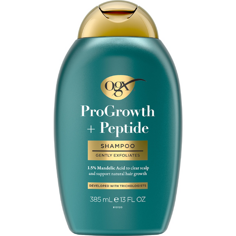 OGX ProGrowth + Peptide Gentle Exfoliating Shampoo 385mL