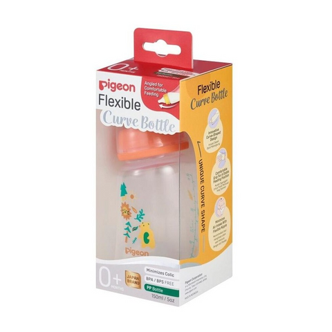 Pigeon Flexible Curve Bottle PP Forest 150mL