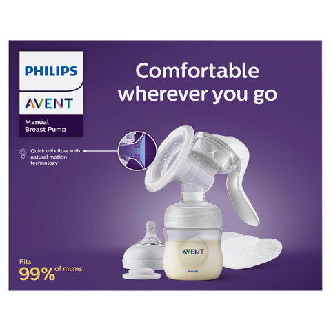 Avent Manual Breast Pump With Bottle 1 Pack