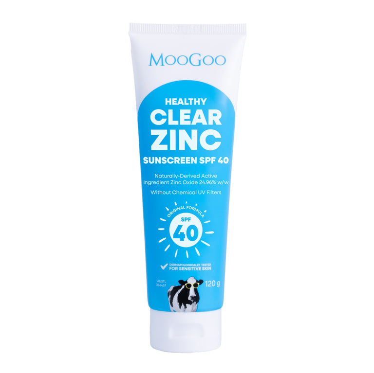 MooGoo Clear Zinc Sunscreen SPF 40 120g