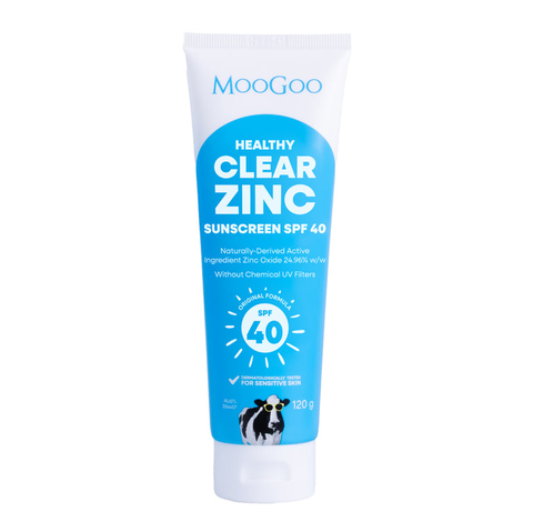 MooGoo Clear Zinc Sunscreen SPF 40 120g