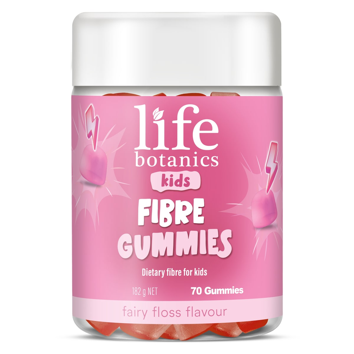 Life Botanics Kids Fibre Gummies Fairy Floss Flavour 70 Pastiles