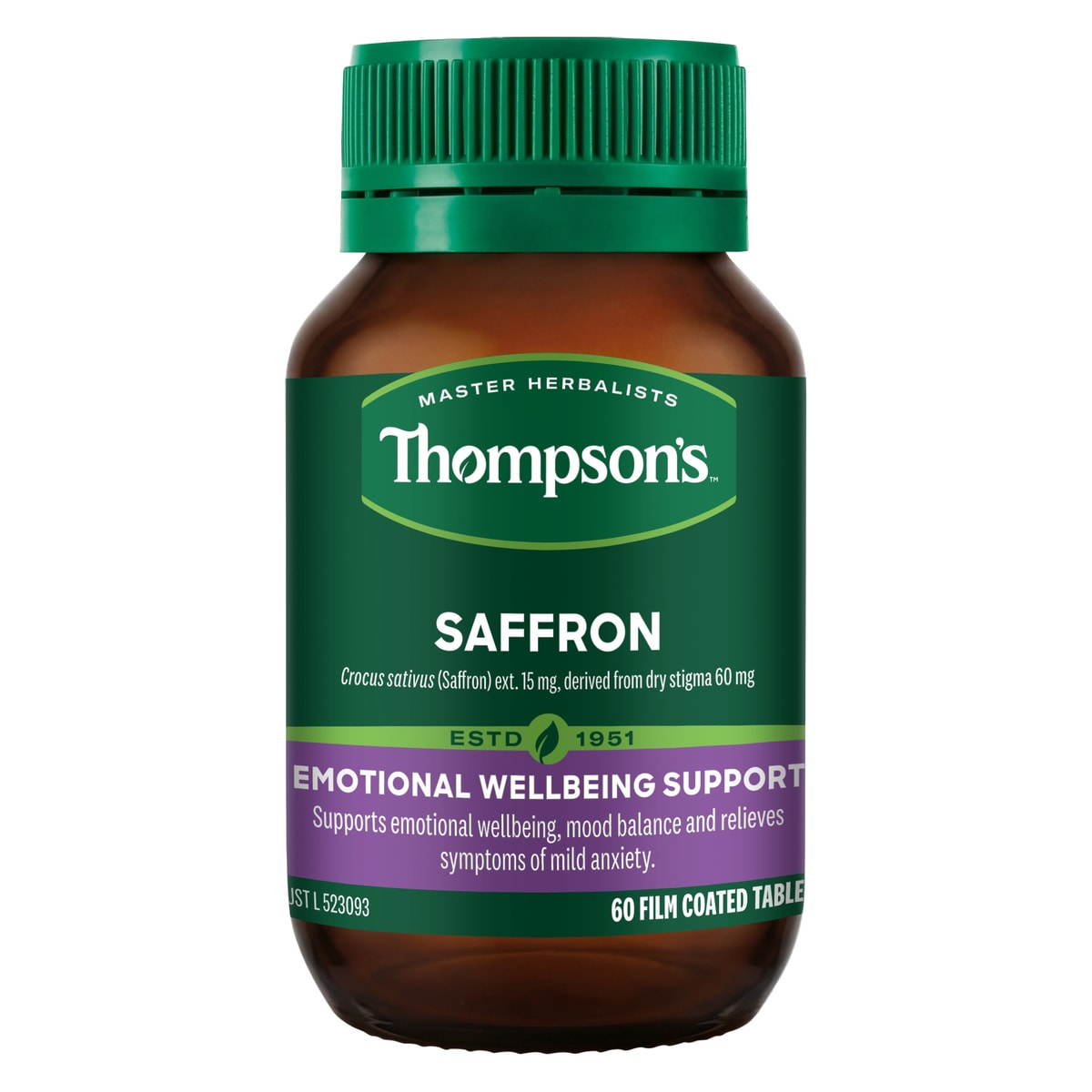 Thompson's Saffron 60 Tablets