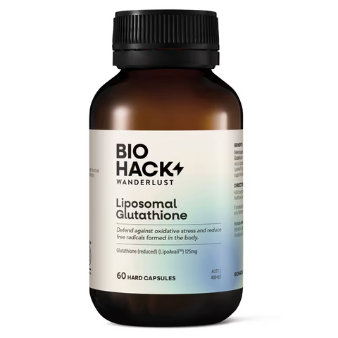 BioHack Wanderlust Liposomal Glutathione 60 Capsules