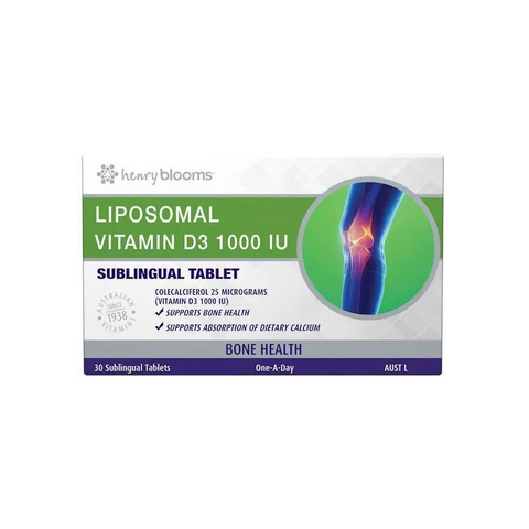 Henry Blooms Liposomal Vitamin D3 Sublingual 30 Tablets
