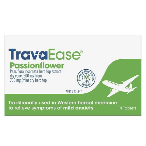 TravaEase Passionflower 14 Tablets
