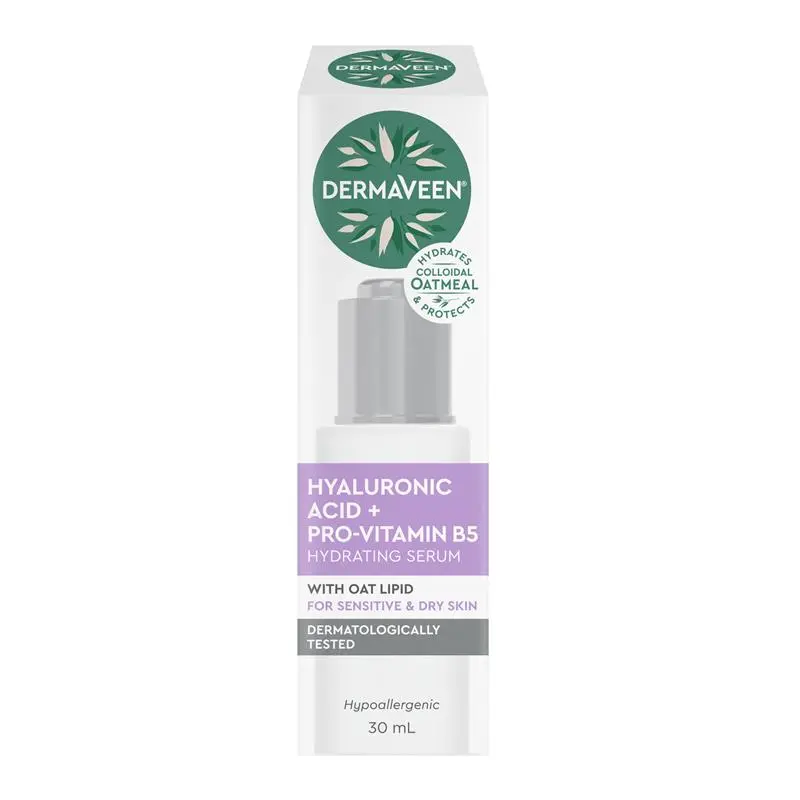 DermaVeen Face Hyaluronic Acid + Pro-Vitamin B5 Hydrating Serum 30mL