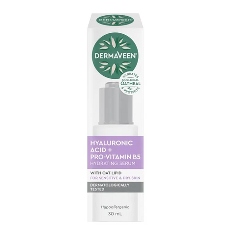 DermaVeen Face Hyaluronic Acid + Pro-Vitamin B5 Hydrating Serum 30mL