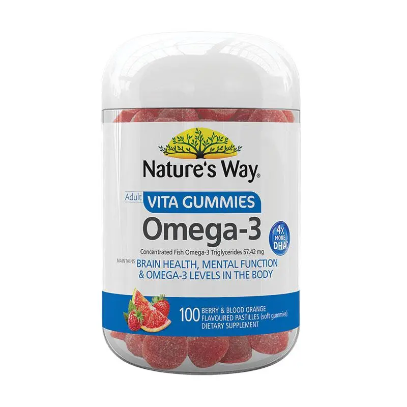 Nature's Way Adult Vita Gummies Omega-3 100 Pastilles