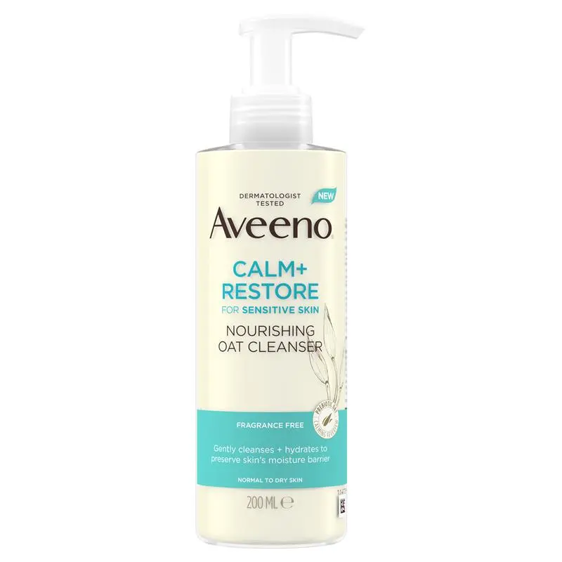 Aveeno Calm and Restore Face Nourishing Oat Cleanser 200mL