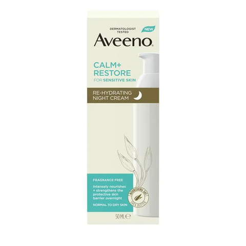 Aveeno Calm and Restore Rehydrating Night Cream 50mL