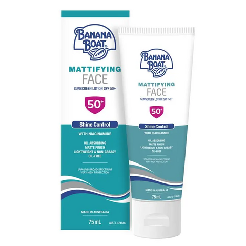 Banana Boat Mattifying Face Sunscreen Lotion SPF50+ 75mL