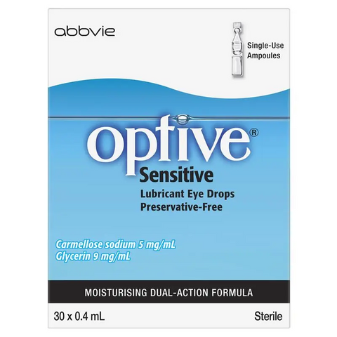 Optive Sensitive Eye Drops 30 x 0.4mL