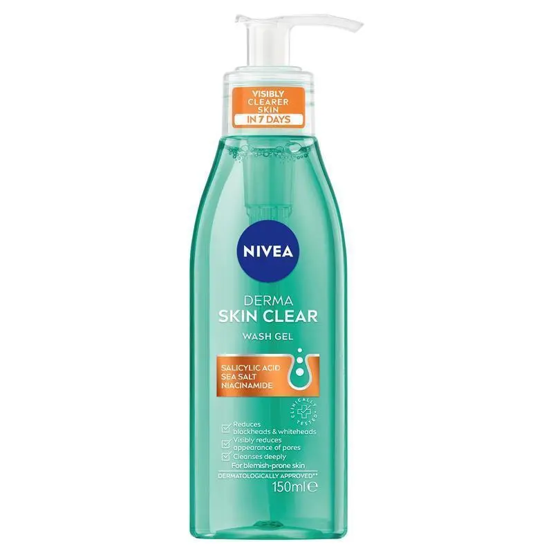 NIVEA Derma Skin Clear Wash Gel 150mL