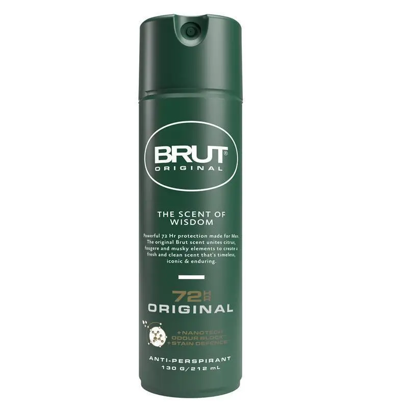 Brut Original 72HR Anti-Perspirant Deodorant The Scent of Wisdom 130g