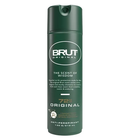Brut Original 72HR Anti-Perspirant Deodorant The Scent of Wisdom 130g