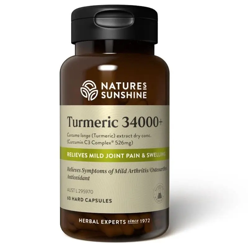 Nature's Sunshine Turmeric 34000+ 60 Capsules