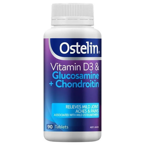 Ostelin Vitamin D & Glucosamine + Chondroitin 90 Tablets