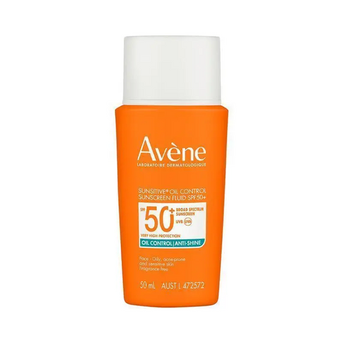 Avene Sunsitive Oil Control Sunscreen Fluid SPF50+ 50mL