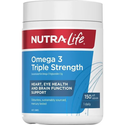 Nutra-Life Omega 3 Triple Strength Odourless 150 Capsules